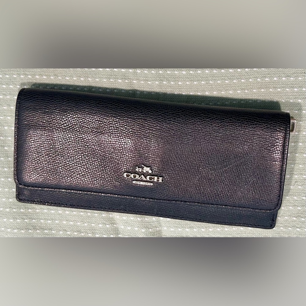 Coach trifold wallet